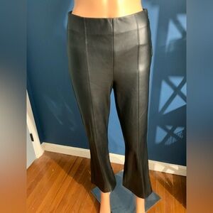 Black faux Leather Women's Pants